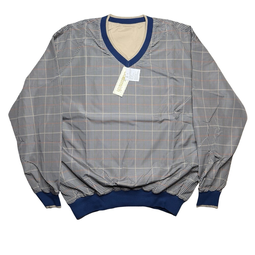Vintage Golfsmith windbreaker pullover plaid jacket XL